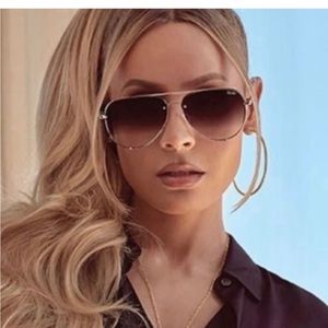 Quay Australia High Key Mini Rimless Sunglasses